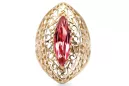 Artisanat vintage Anneau Rubis Or jaune 14 carats vrc090y